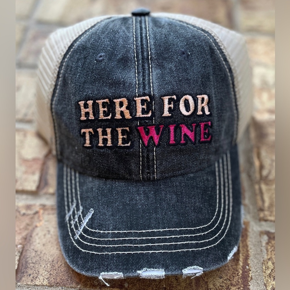 Here For The Wine Hat